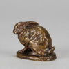 Antoine Louis Barye Rabbit - Antique Bronze - Hickmet Fine Arts
