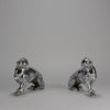 Chromed Bronze Panthers - Art Deco Bookends - Hickmet Fine Arts 