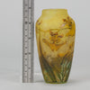 Daum Yellow Flower Vase - Art Nouveau Glass - Hickmet Fine Arts