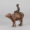 Vienna Bronze - Bergman Boy on Ox - Hickmet Fine Arts