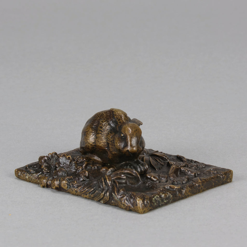 aubaho Bronze panthère félin Sculpture Antique Figurine 20cm