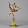Josef Lorenzl Scarf Dancer - Art Deco Bronze - Hickmet Fine Arts