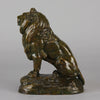 Clovis Masson Lion Assis - Animaliers Bronze - Hickmet Fine Arts