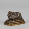 Paul Bartlett Bronze - Resting Rabbit - Hickmet Fine Arts 