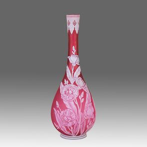 Thomas Webb Vase - English Cameo Glass - Hickmet Fine Arts