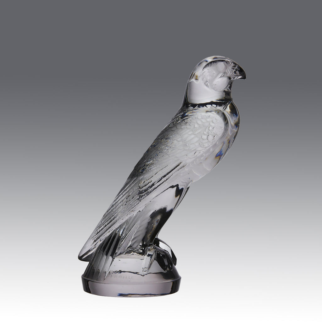 Lalique Car Mascot - Faucon - Art Deco Glass - Hickmet Fine Arts