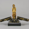 Egyptian Deity By Franz Bergman an exquisite early 20th Century cold painted Austrian bronze figure of a seated ancient Egyptian deity hinged to reveal a seated erotic beauty with fine golden colour