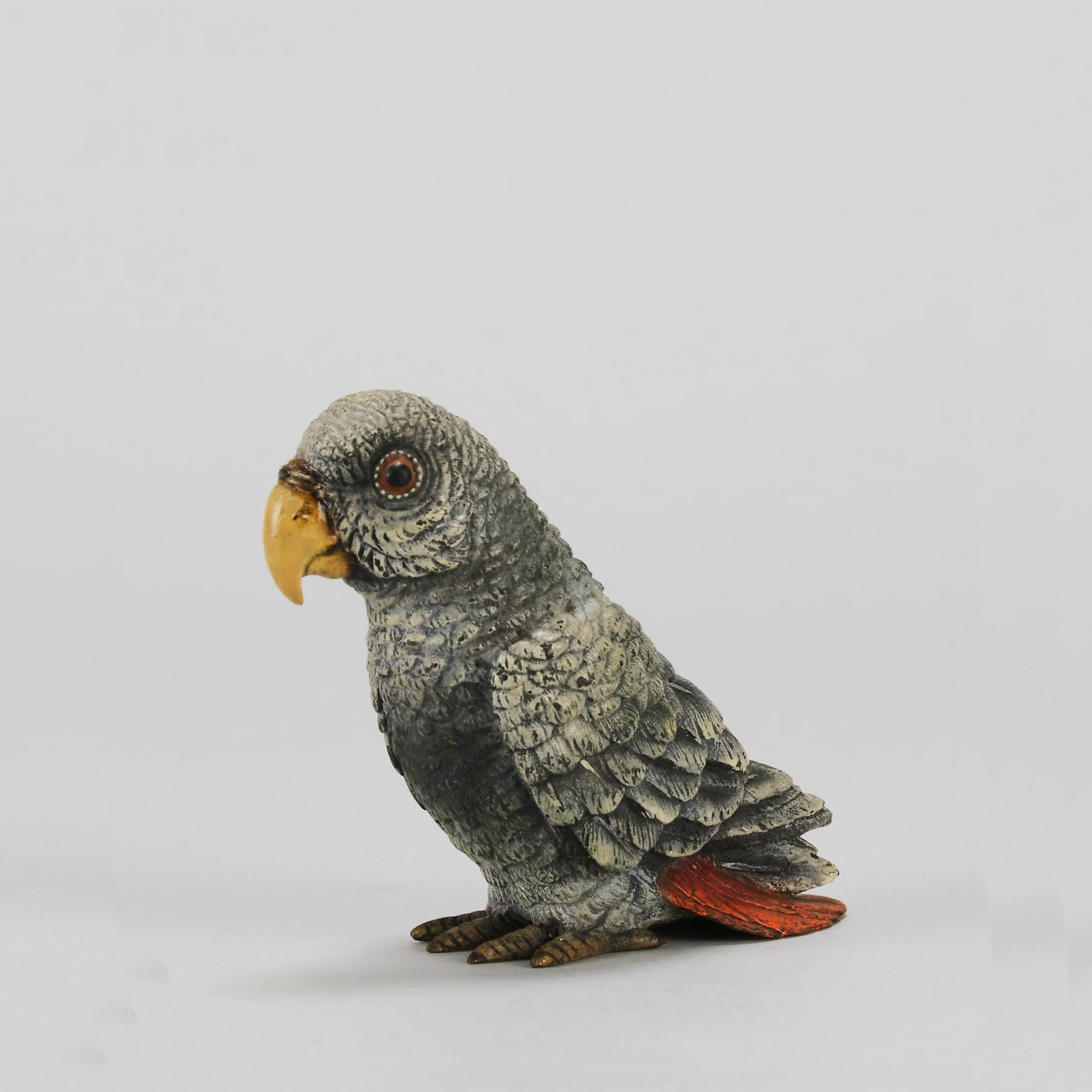 Bergman Parrot - Austrian Cold Painted Bronze - Hickmet Fine Arts