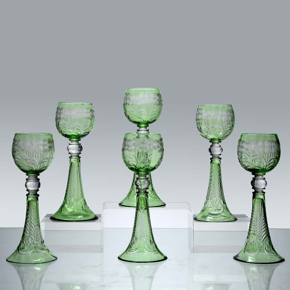 Webb's Crystal Glass Company - Hock Glasses