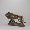 Bronze Lion Descomps  - Antique animal sculptures for sale - Hickmet Fine Arts