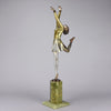 Josef Lorenzl Bronze -  Art Deco Bronze Dancer - Art Deco Sculpture -  Josef Lorenzl Bronze - Hickmet Fine Arts