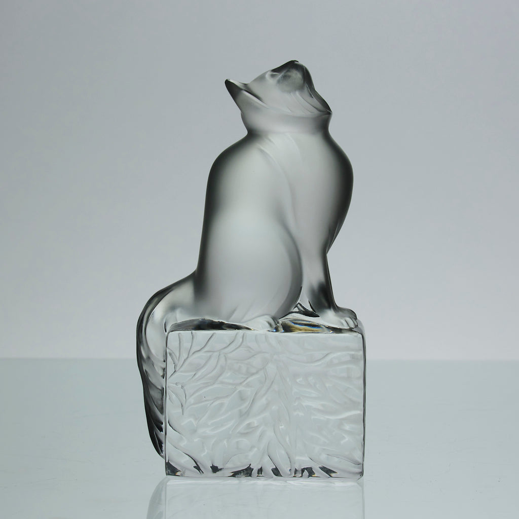 Chat Attente Lalique Cat Lalique for sale Hickmet Fine Arts