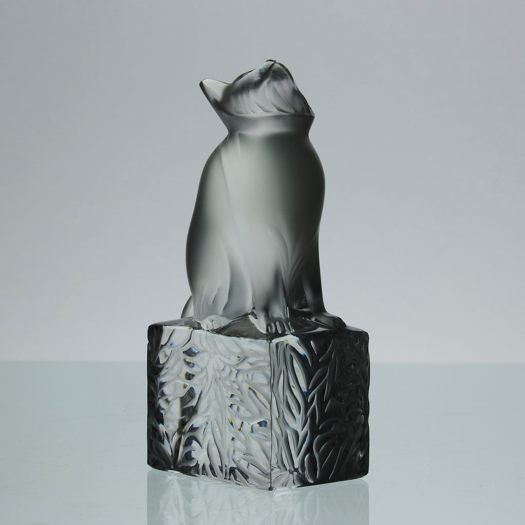 Chat Attente Lalique Cat Lalique for sale Hickmet Fine Arts