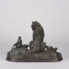 Chien et Pigeon -Pierre Jules Mene Bronze - Hickmet Fine Arts