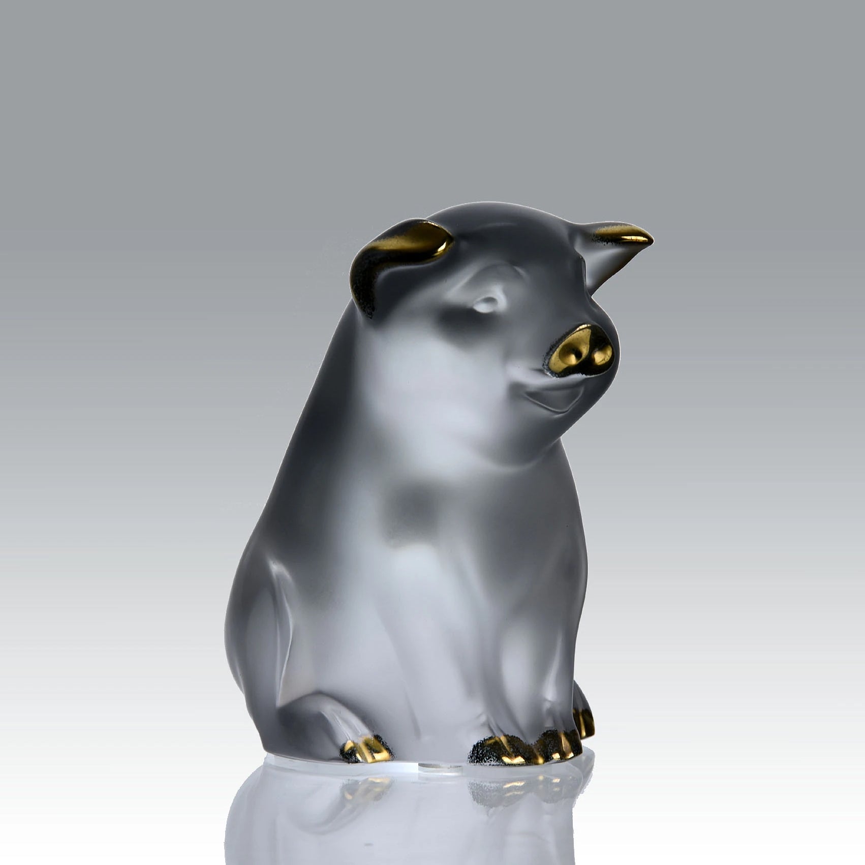 Lalique Pig - Lalique Glass - Rene Lalique Glass - Hickmet Fine