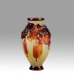 Soufflé Vase with Fruit by Gallé