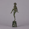 Deco Dancer by Urbain - Art Deco Bronze Sculpture - Hickmet Fine Arts 