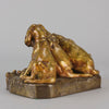 Trois Chiots - Georges Vacossin Bronze - Hickmet Fine Arts 
