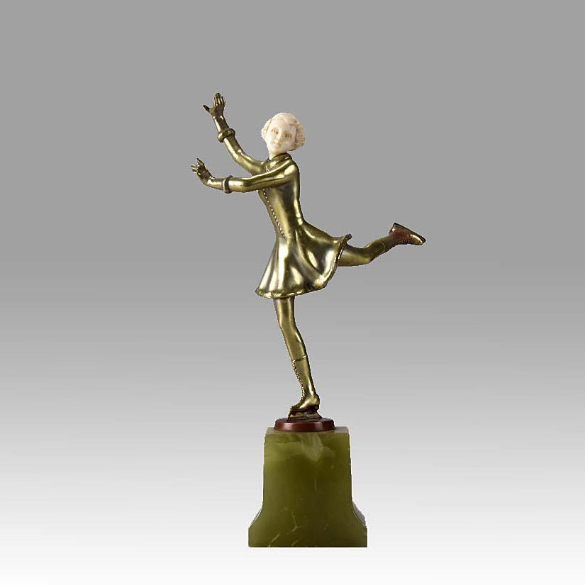 Josef Lorenzl Skater - Art Deco Sculpture - Hickmet Fine Arts