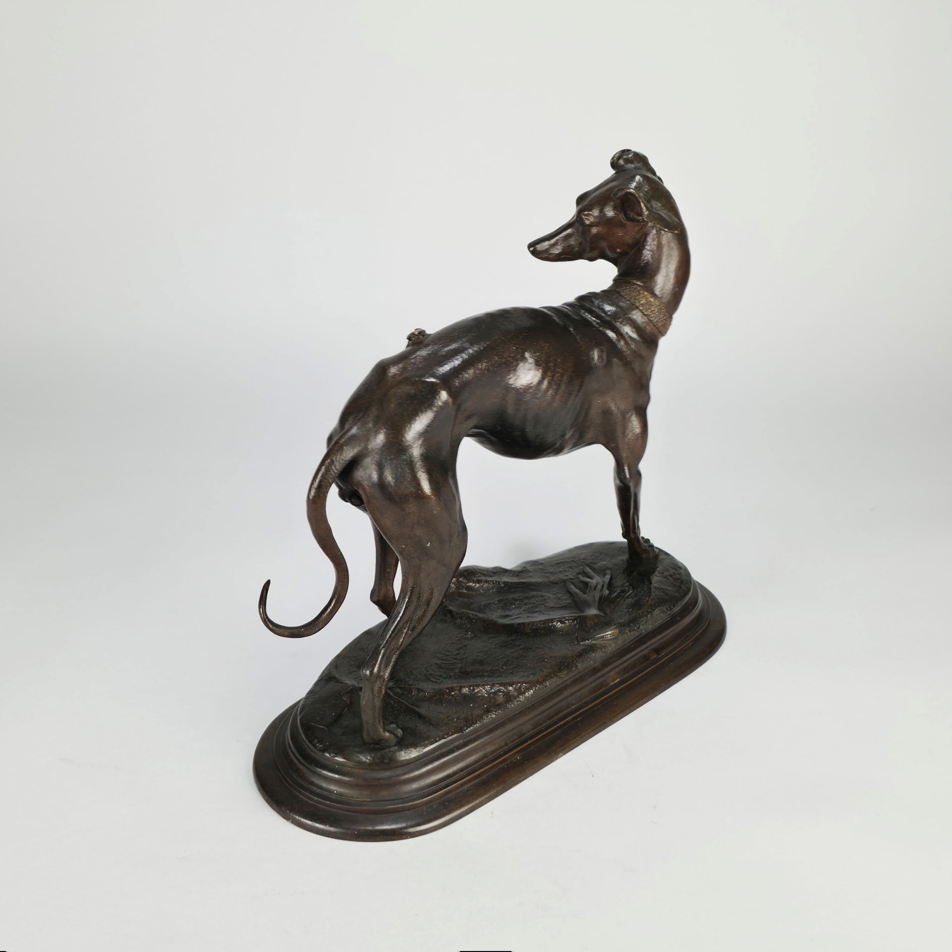 Barye Greyhound and Fly - Antoine Barye Bronze - Hickmet Fine Arts