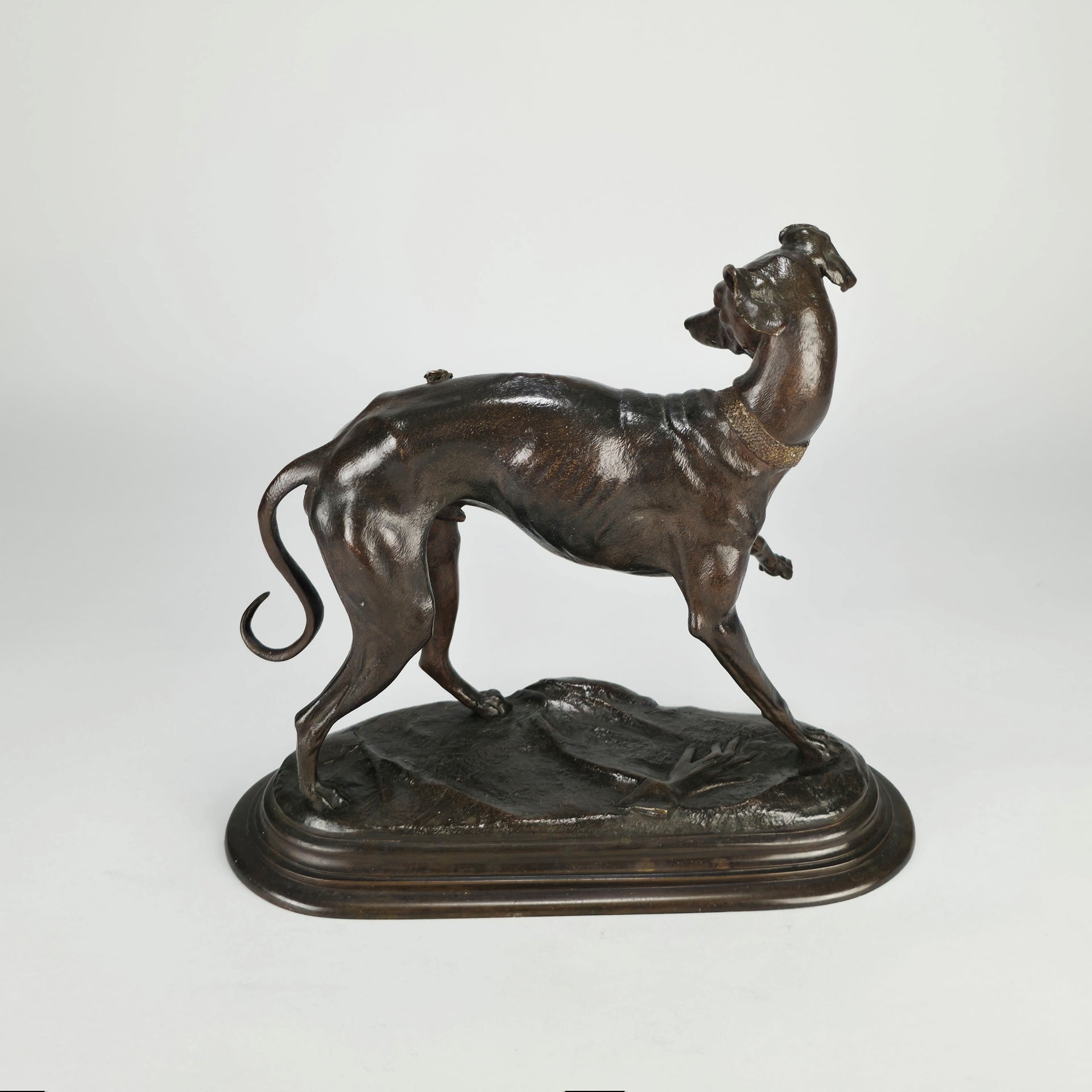 Barye Greyhound and Fly - Antoine Barye Bronze - Hickmet Fine Arts