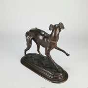 Barye Greyhound and Fly - Antoine Barye Bronze - Hickmet Fine Arts