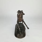Barye Greyhound and Fly - Antoine Barye Bronze - Hickmet Fine Arts