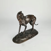 Barye Greyhound and Fly - Antoine Barye Bronze - Hickmet Fine Arts