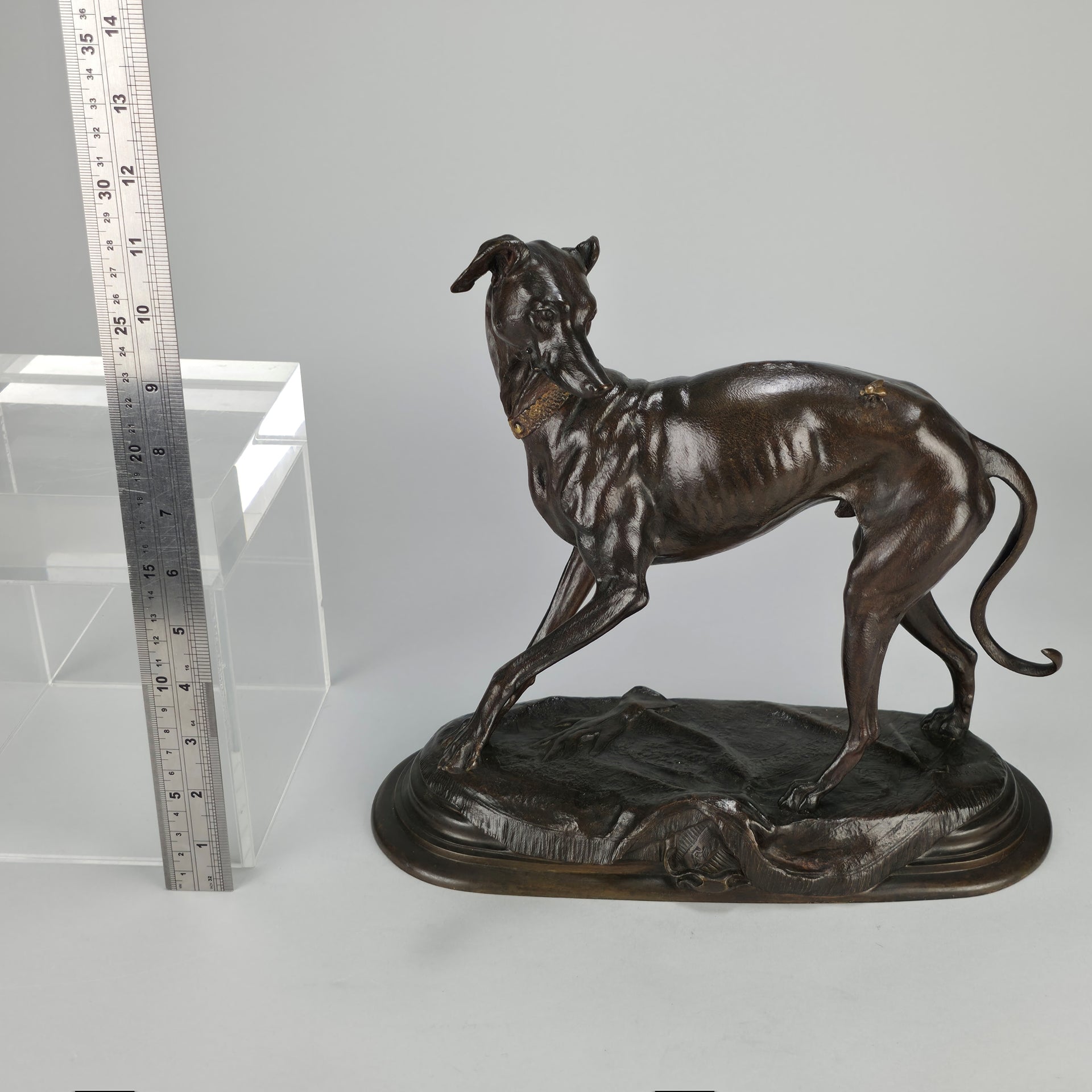 Barye Greyhound and Fly - Antoine Barye Bronze - Hickmet Fine Arts
