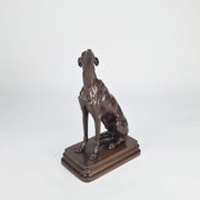 Seated Greyhound by Alfred Dubucand - Hickmet Fine Arts