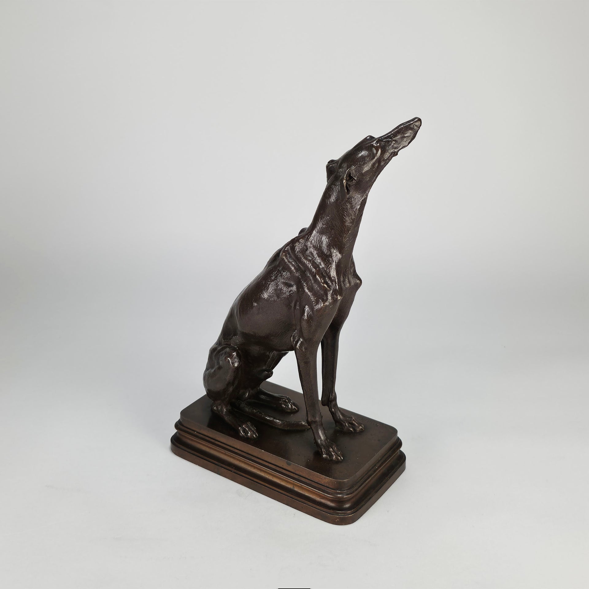 Seated Greyhound by Alfred Dubucand - Hickmet Fine Arts