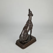 Seated Greyhound by Alfred Dubucand - Hickmet Fine Arts