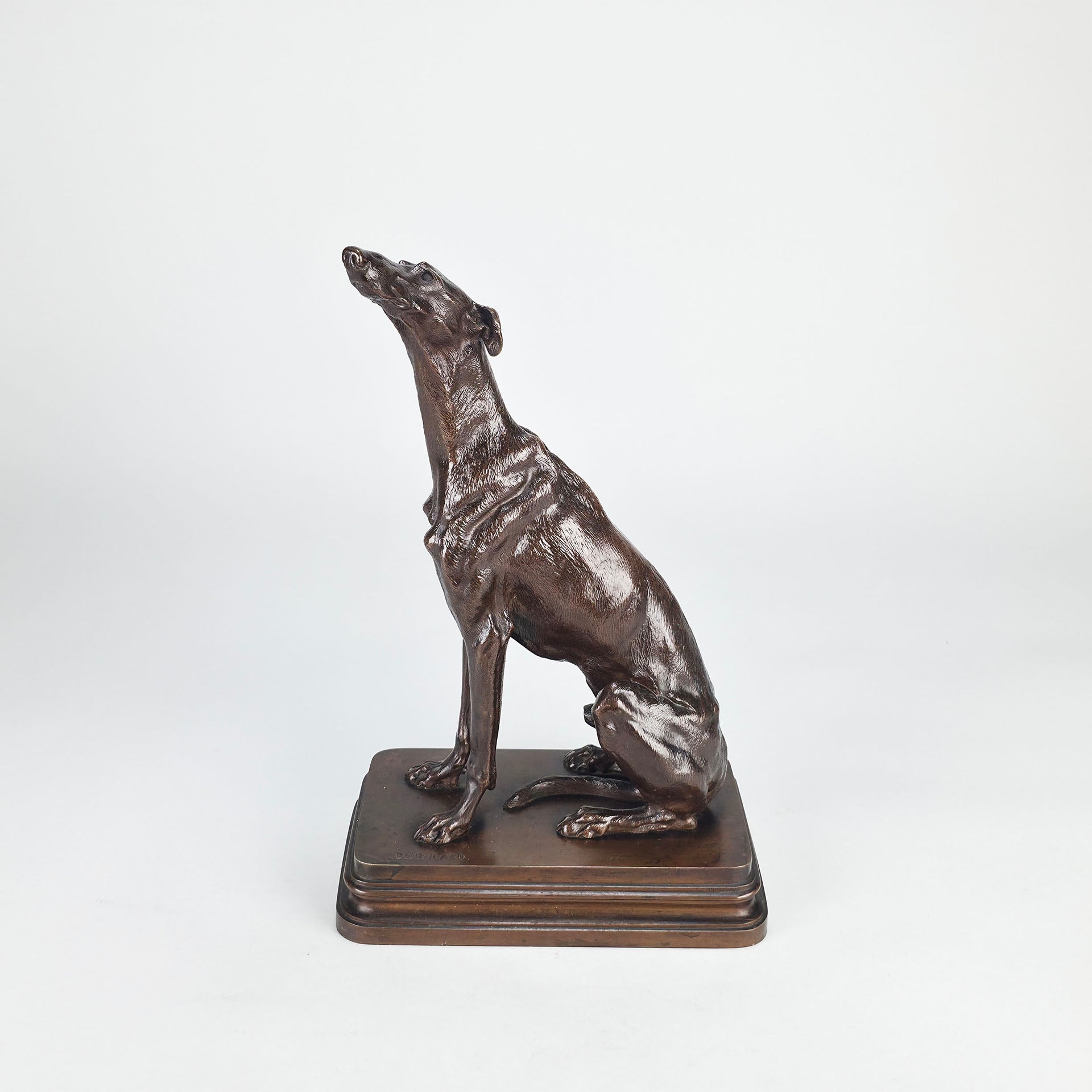 Seated Greyhound by Alfred Dubucand - Hickmet Fine Arts