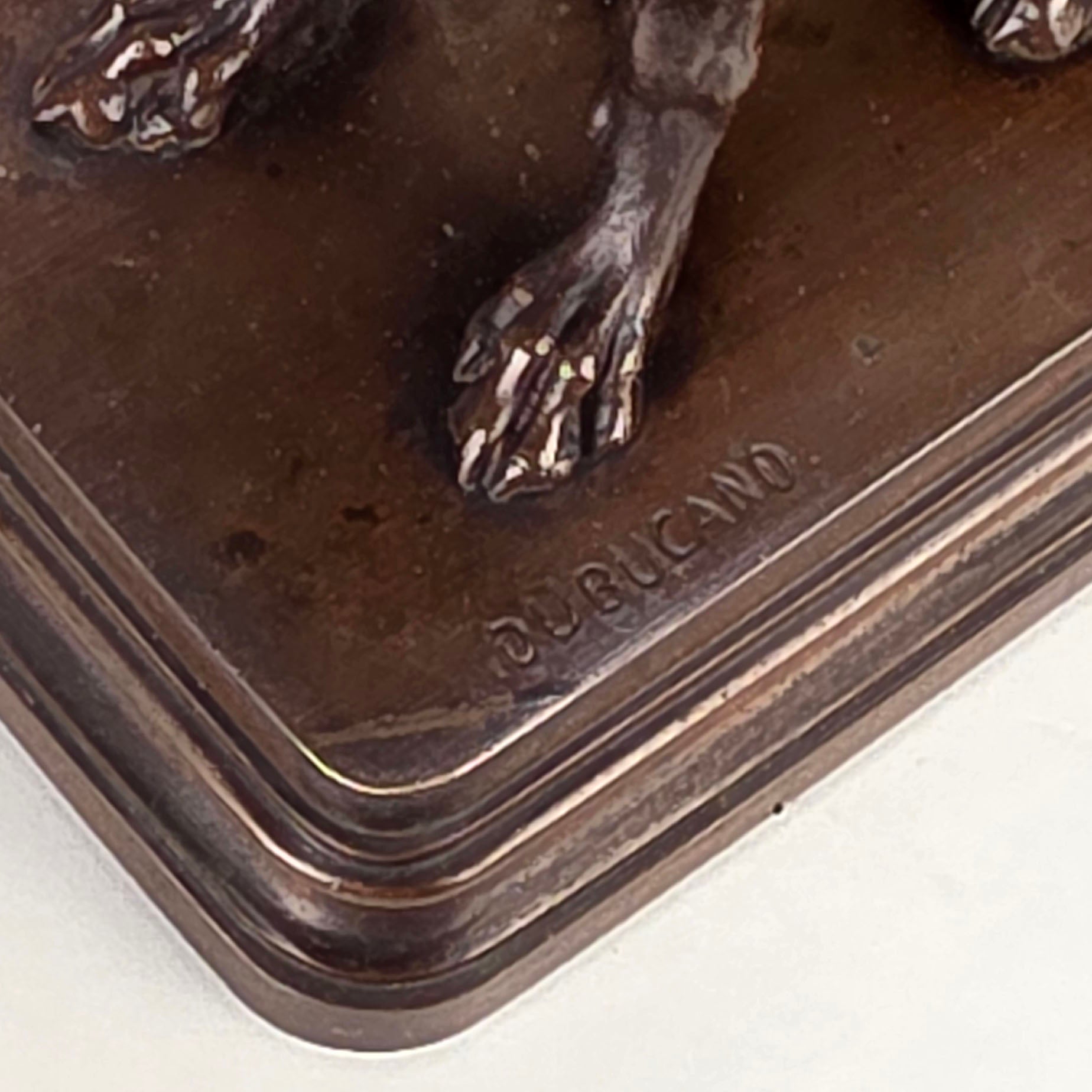 Seated Greyhound by Alfred Dubucand - Hickmet Fine Arts