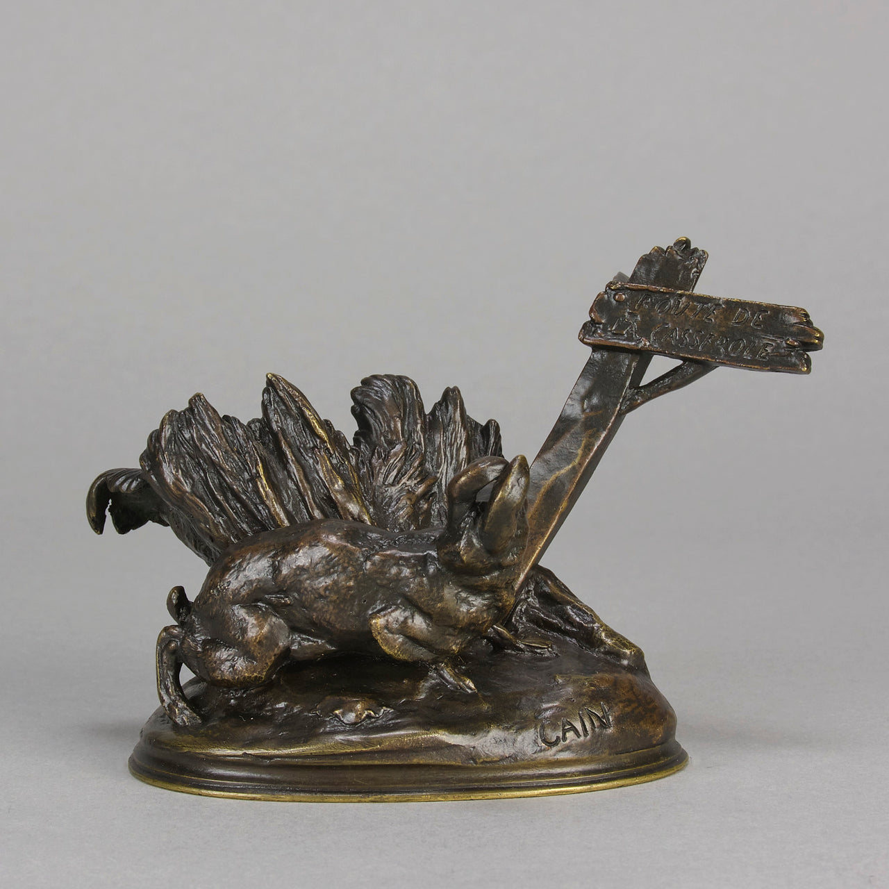 Route du Casserole - Auguste Cain Bronze - Hickmet Fine Arts