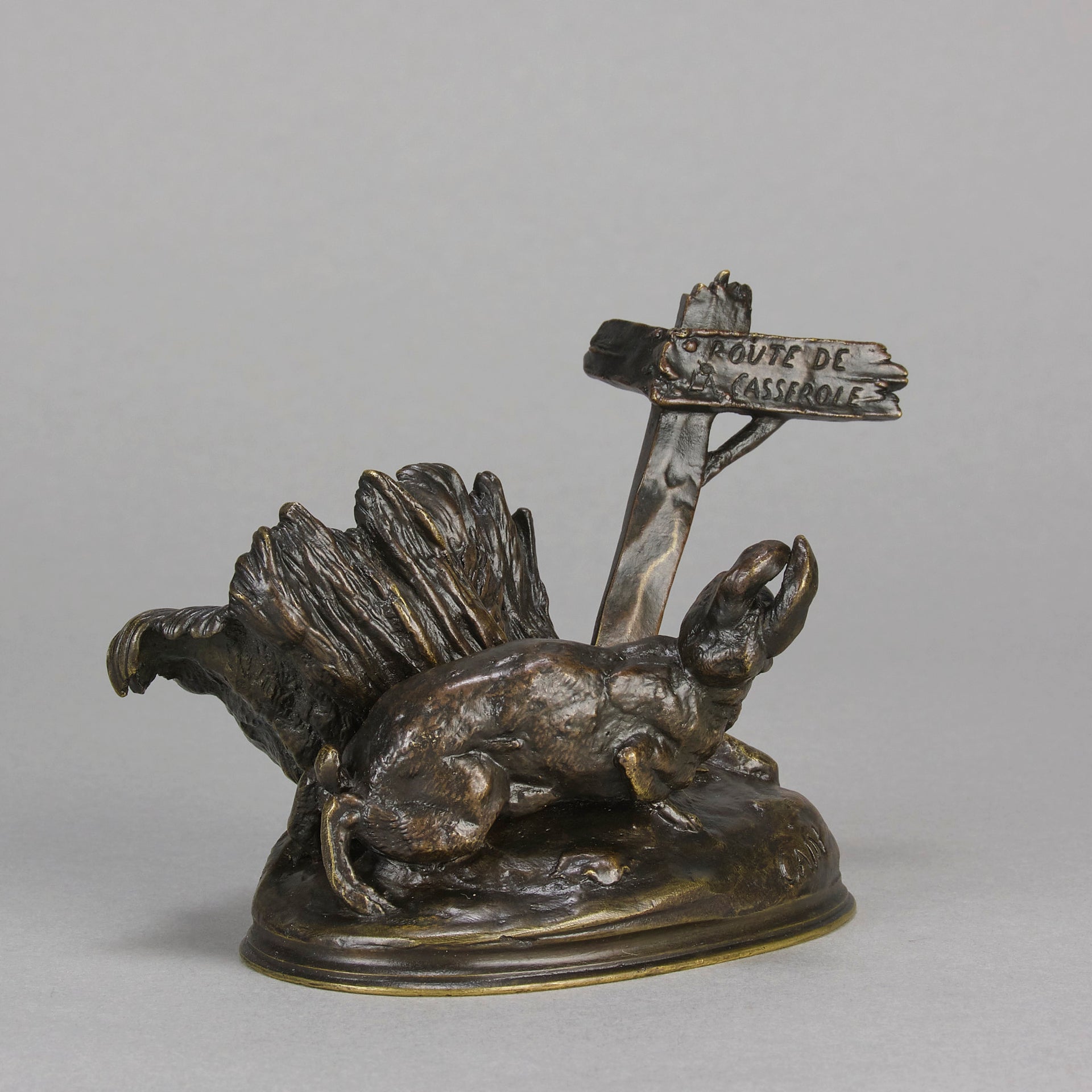 Route du Casserole - Auguste Cain Bronze - Hickmet Fine Arts
