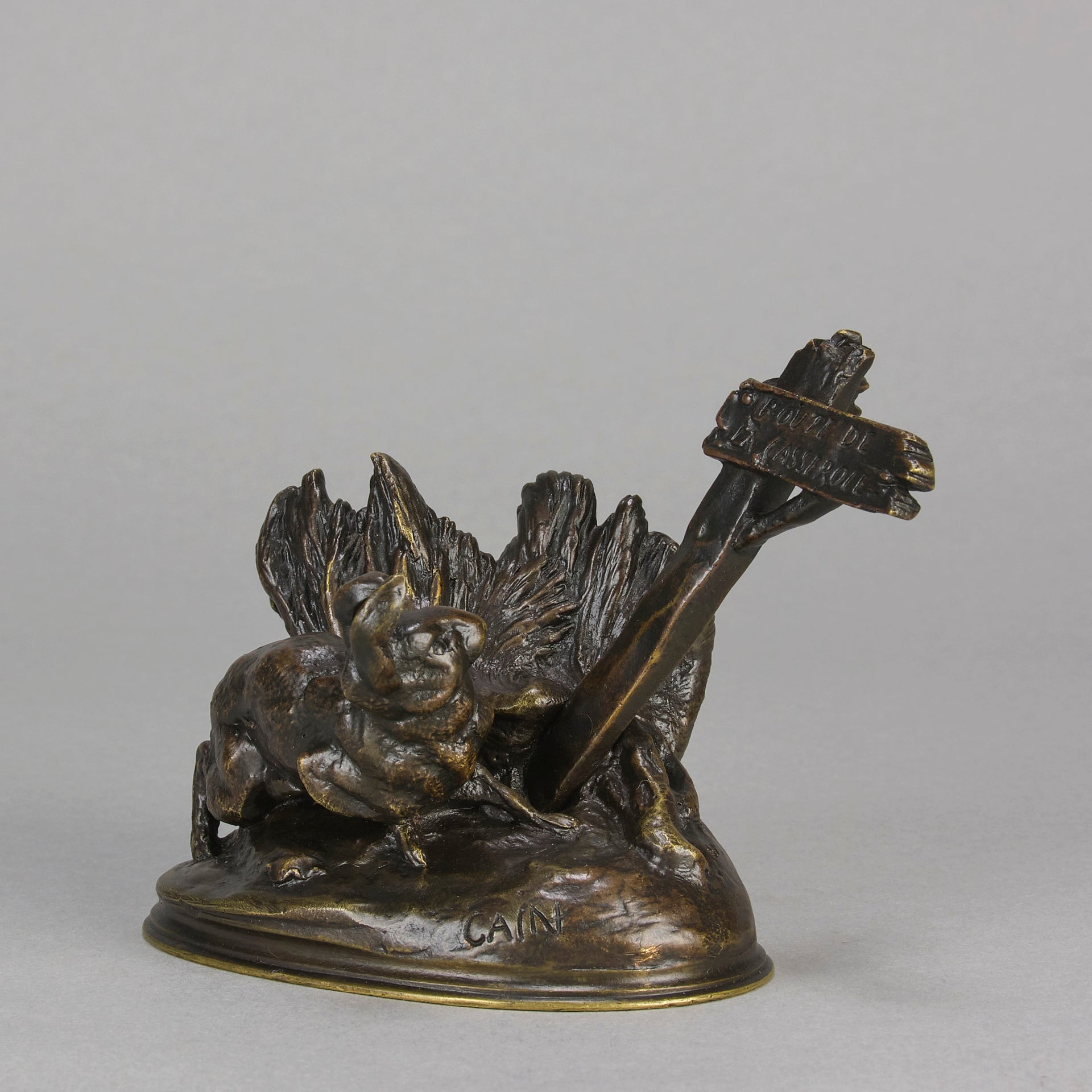 Route du Casserole - Auguste Cain Bronze - Hickmet Fine Arts