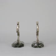 Alexandre Kelety Bronze - Gazzelle Bookends - Hickmet Fine Arts 