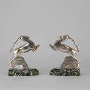 Alexandre Kelety Bronze - Gazzelle Bookends - Hickmet Fine Arts 