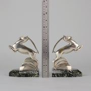 Alexandre Kelety Bronze - Gazzelle Bookends - Hickmet Fine Arts 