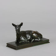 Barye Doe - Antoine L Bayre 'Biche Couchée' - Hickmet Fine Arts