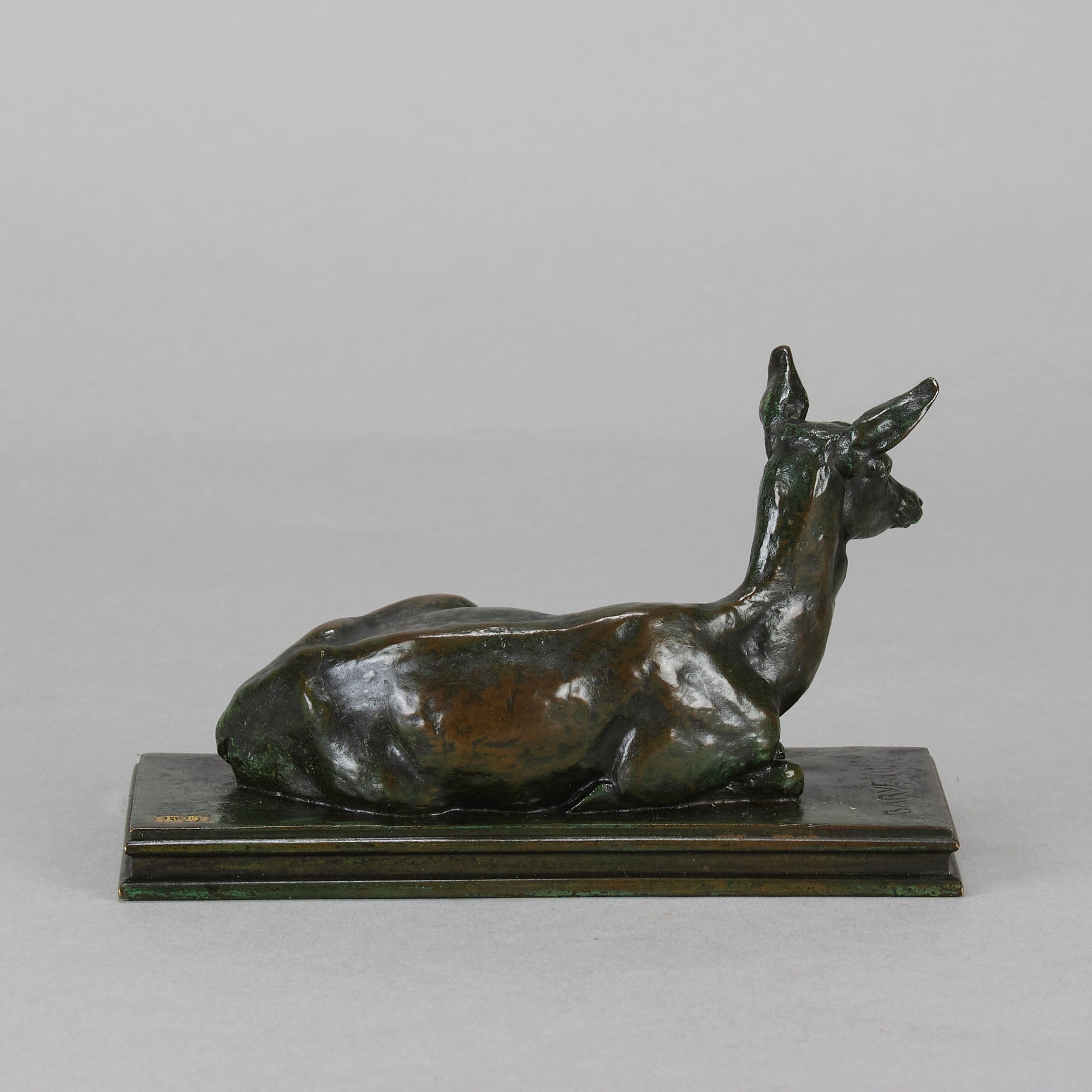 Barye Doe - Antoine L Bayre 'Biche Couchée' - Hickmet Fine Arts