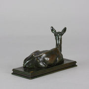 Barye Doe - Antoine L Bayre 'Biche Couchée' - Hickmet Fine Arts