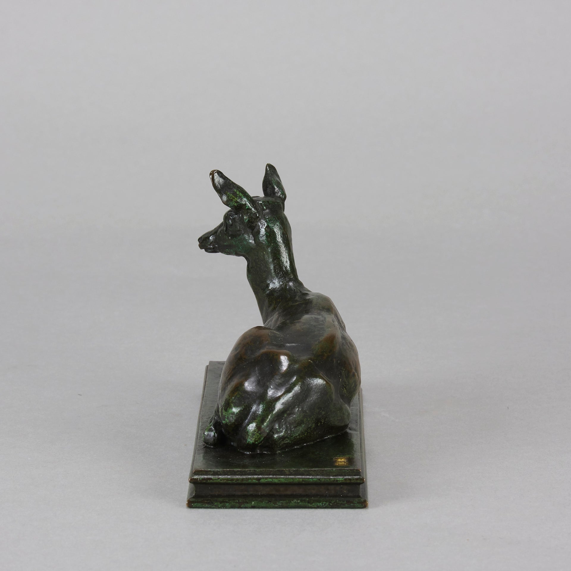 Barye Doe - Antoine L Bayre 'Biche Couchée' - Hickmet Fine Arts