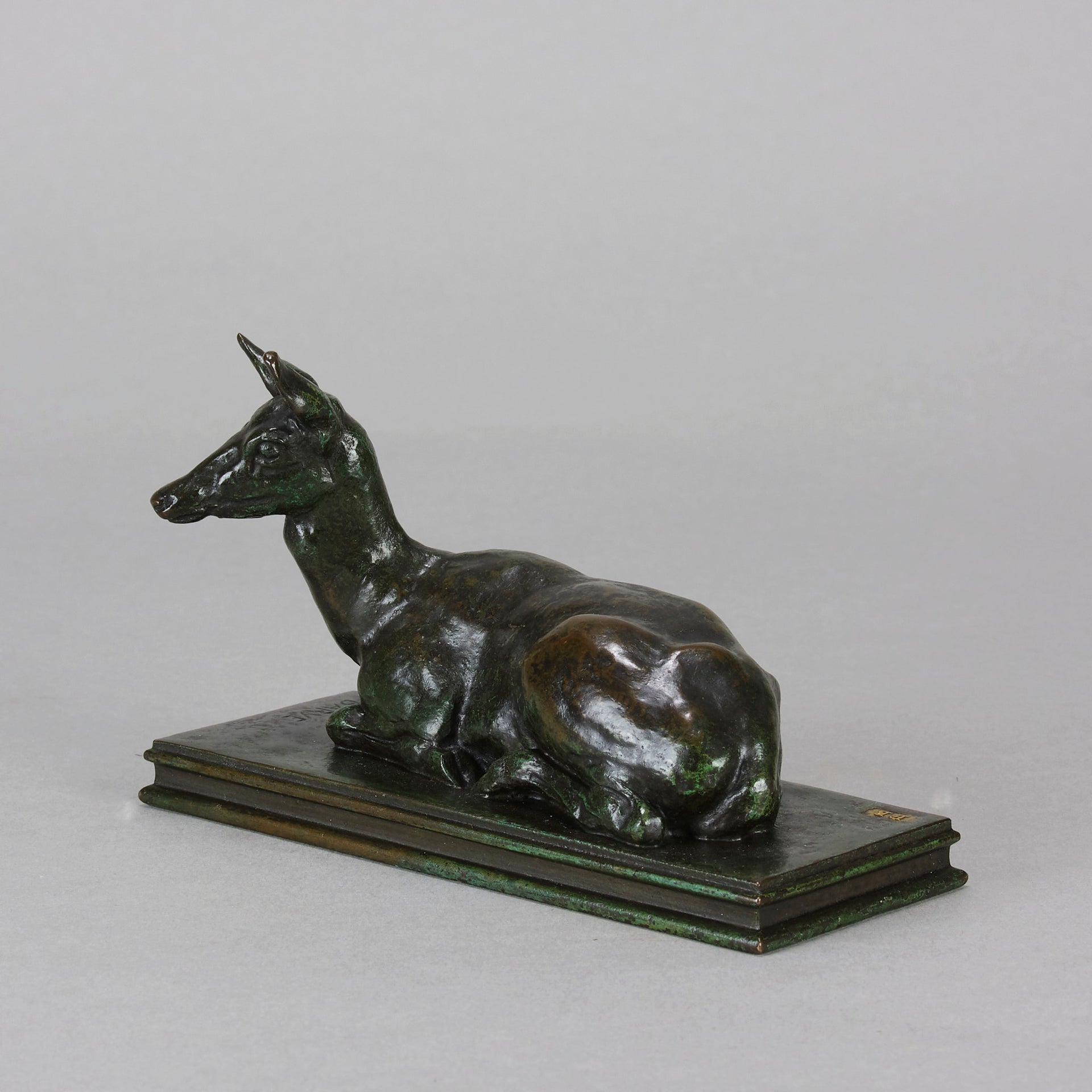 Barye Doe - Antoine L Bayre 'Biche Couchée' - Hickmet Fine Arts