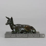 Barye Doe - Antoine L Bayre 'Biche Couchée' - Hickmet Fine Arts
