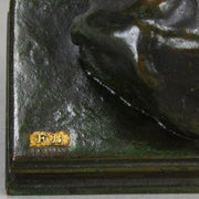 Barye Doe - Antoine L Bayre 'Biche Couchée' - Hickmet Fine Arts