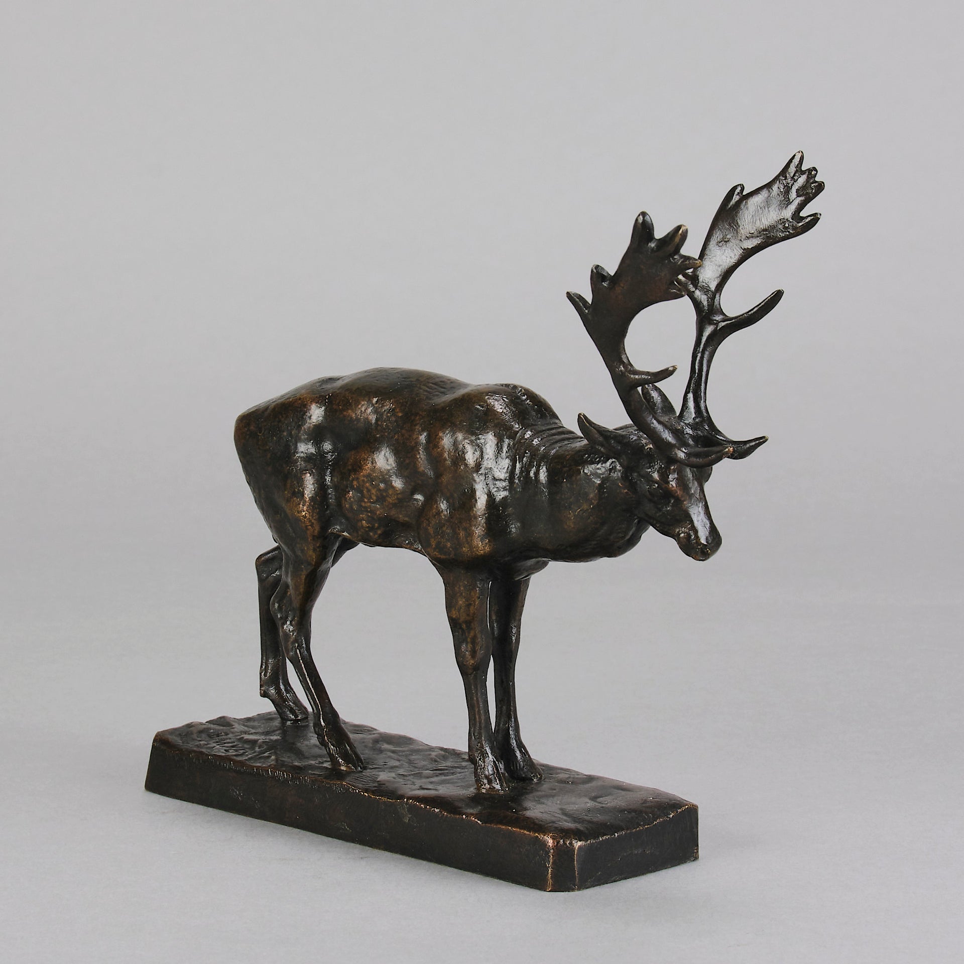 Barye Stag - Antoine Barye Bronze - Hickmet Fine Arts