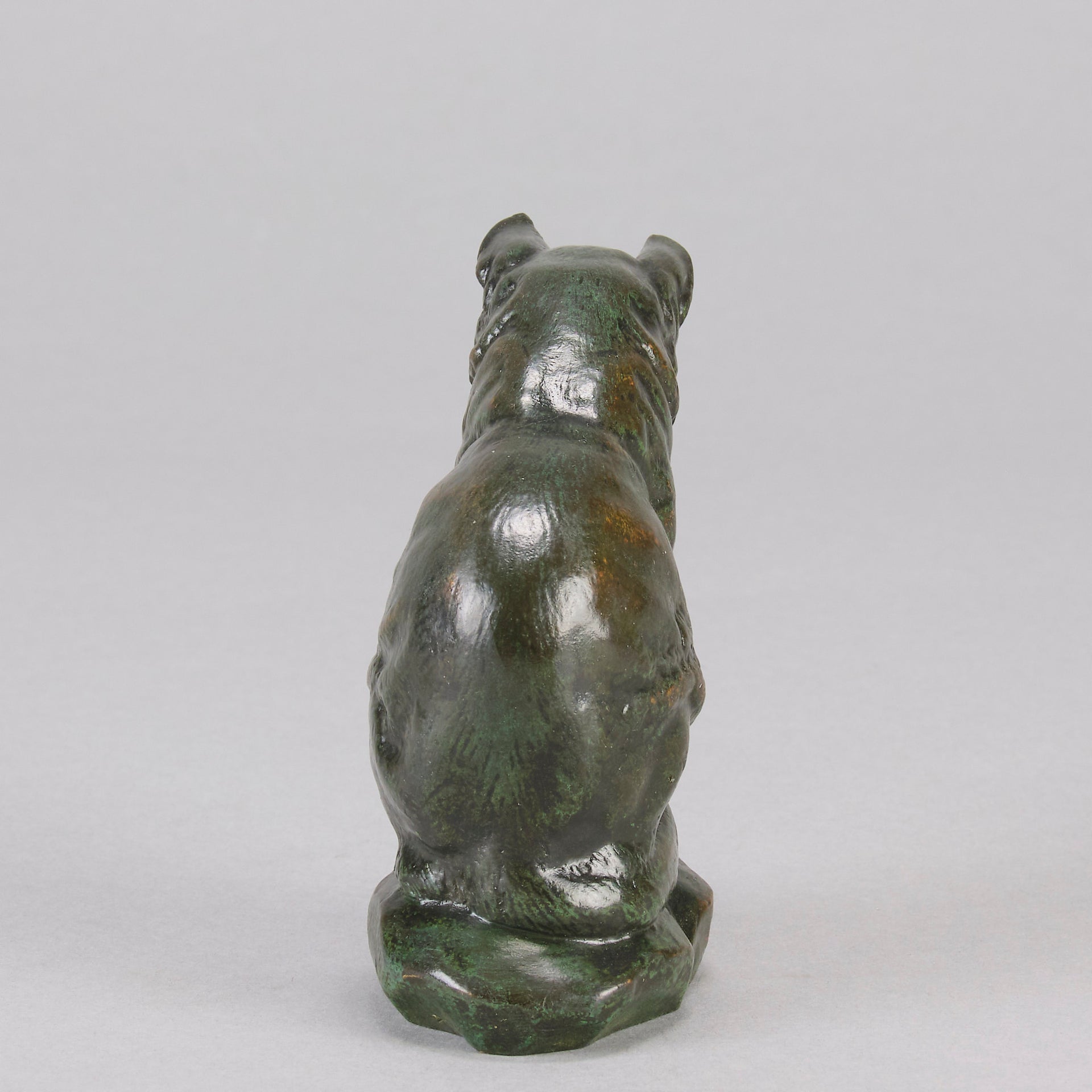 Barye Chat Assis - Antoine Barye Cat Bronze - Hickmet Fine Arts