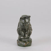 Barye Chat Assis - Antoine Barye Cat Bronze - Hickmet Fine Arts